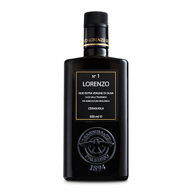 LORENZO N°1 Organic Extra Virgin Olive Oil, P.D.O. "Valli Trapanesi" - 500ml LORENZO N°1 Organic Extra Virgin Olive Oil, P.D.O. "Valli Trapanesi" - 500ml