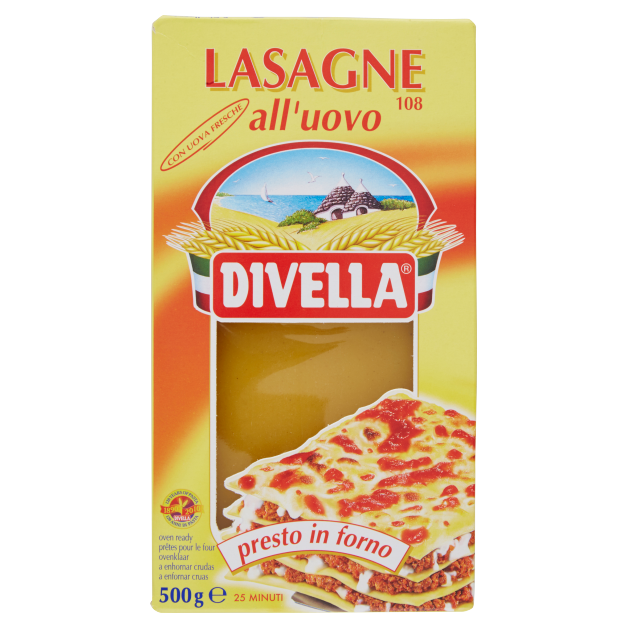 DIVELLA LASAGNE ALL`UOVO - 500gr DIVELLA LASAGNE ALL`UOVO - 500gr