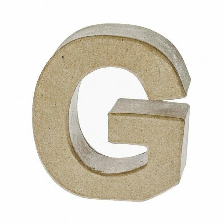 Pappart Buchstabe G  Höhe 10 cm