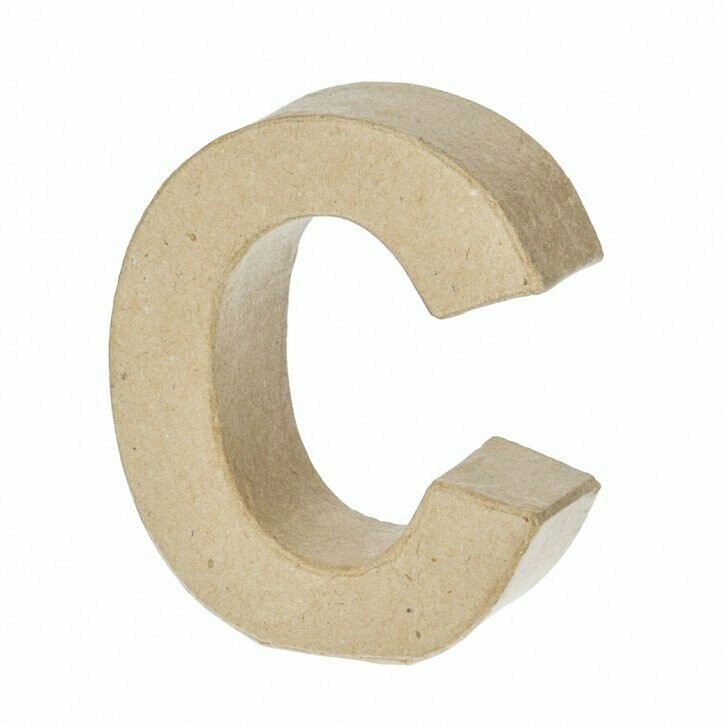 Pappart Buchstabe  C Höhe 10 cm