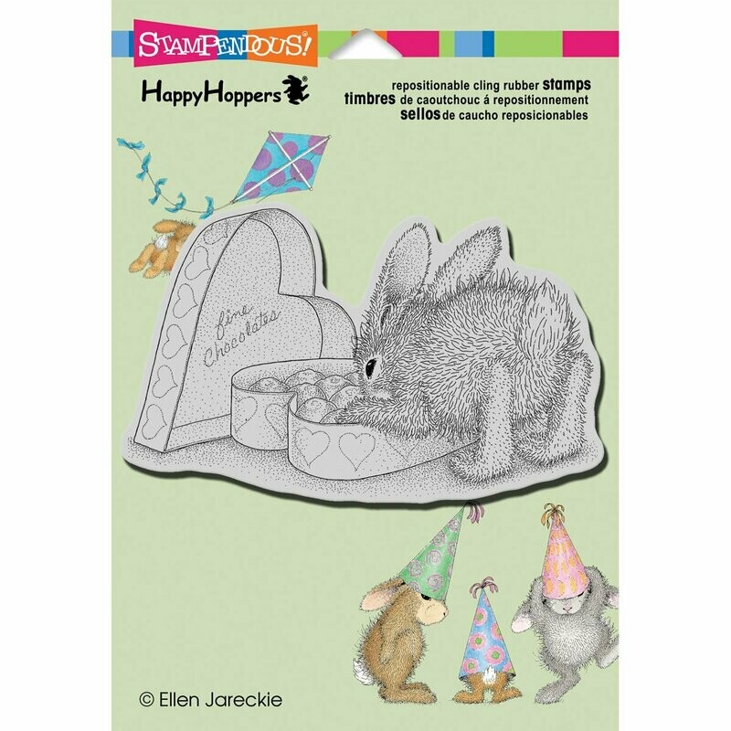 Stempel Hase in der Pralinenschachtel