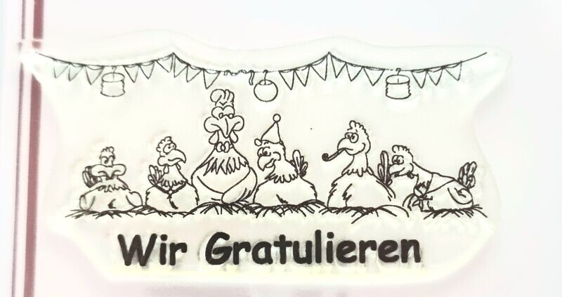 Stempelset Wir Gratulieren