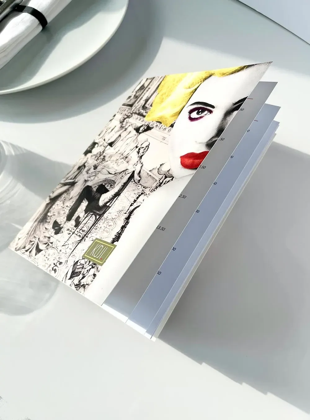 Custom Premium Menus Custom with Speciality Inks Foiling