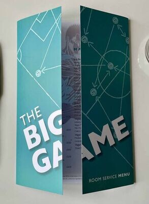 A3 Gatefold Menu Print and Laminated
