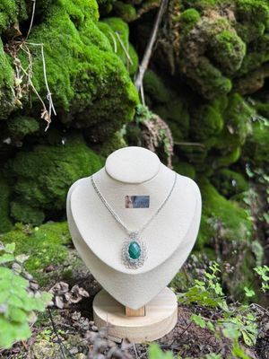 Piedra malaquita con cadena